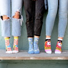 Socks for every mood, and socks for everyone on your gift list! Available in "Yes girl, yes!" "You're a whole lot of lovely" "I'll have to run that by my sweatpants." "Shine On You Crazy Shiny Thing" No matter which one you choose, each pair features appropriate responses to "Should you buy the shoes?" Yes girl, yes. Because you are lovely and so are your sweatpants. Blue Q, Shine On, Fashion Socks, Gift List, Ankle Socks, Combed Cotton, Rubber Rain Boots, For Everyone, Matter