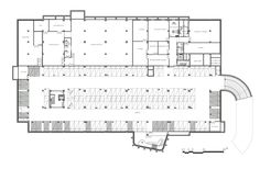 the floor plan for an office building, with several floors and two levels to each other