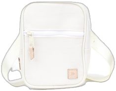 White Rectangular Chest Bag, Everyday White Chest Bag With Zipper Pocket, White Chest Bag With Zipper Pocket For Everyday Use, White Chest Bag With Cell Phone Pocket For Travel, White Rectangular Chest Bag For Travel, White Pouch Chest Bag For Everyday Use, White Rectangular Chest Bag With Zipper Pocket, White Rectangular Chest Bag With Cell Phone Pocket, Versatile White Chest Bag For Everyday Use