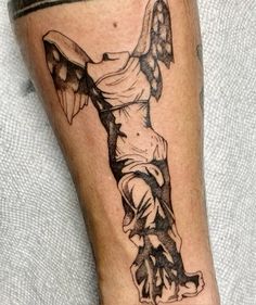 Nike Victory Tattoo, Winged Nike Tattoo, Goddess Of Victory Tattoo, Winged Victory Of Samothrace Tattoo, Renesance Tattoo, Samothrace Tattoo