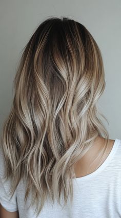 Depth Hair Color, Transition To Brown From Blonde, How To Grow Out Blonde Highlights, Blonde Subtle Balayage, Highlights On Dirty Blonde, Easy Blonde Hair Color, Light Brown And Blonde Balayage, Root Blend Blonde, Shoulder Length Dirty Blonde Hair