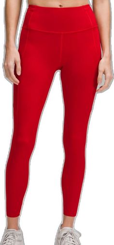 Red Elastane Yoga Pants, Red Elastane Gym Bottoms, Red Yoga Bottoms, Red Stretch Yoga Bottoms, Red Elastane Athleisure Bottoms, Red Athleisure Bottoms In Elastane, Red Moisture-wicking Bottoms For Pilates, Red Color, Free Size