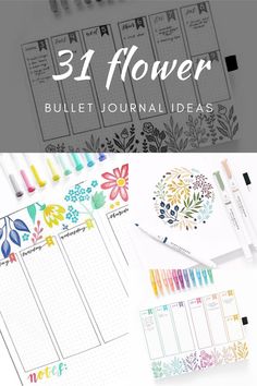 Adorable wild flower theme ideas that you need to add to your bullet journal no matter your art level. There is a simple flower doodle for everyone! Flower Bullet Journal Theme, Flower Bujo, Flower Bullet Journal, Bullet Journal Calendrier, Bullet Journal Theme Ideas, Journal Theme Ideas, Bullet Journal Minimalist, Sharpie Doodles, Flower Doodle