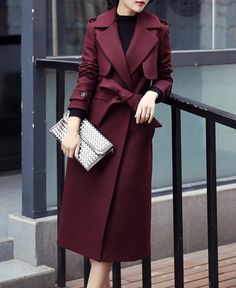 Long Wool Coat, Mode Inspiration, Looks Vintage