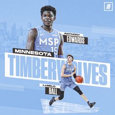 the minnesota timber basketball team is featured in this poster