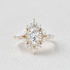 Moissanite Stacking Rose Gold Ring - Felicegals Antique Flower Engagement Rings, Wedding Ring Flower, Sapphire Wedding Ring Set, Diamond Carat Size, Halo Wedding Set, Moissanite Halo Ring, Flower Engagement, Engagement Ring Moissanite, Sapphire Wedding Rings