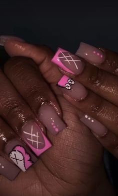 Square Oval Nails, Short Pink Nails, Rave Nails, Girly Acrylic Nails, Cute Nail, Work Nails