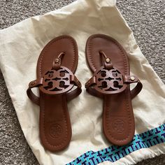 Tory Burch Miller Sandals In Brown Worn Under 5 Times Comes With Dust Bag And Shoes Were Kept In The Bag When Not Being Worn Bag And Shoes, Tory Burch Miller Sandals, Tory Burch Miller, In The Bag, Tory Burch Miller Sandal, The Bag, Tory Burch Shoes, Tory Burch, Dust Bag