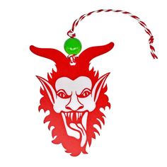 Krampus Ornament Holiday Ornaments - GriffonCo Shoppe LLC - GriffonCo Gifts | GriffonCo Shoppe LLC Gel Glue, Dark Christmas, Fantasy Gifts, Miniature Wargaming, Halloween Trees, Miniature Games, Lasercut Design, Engraved Items, Tree Decor