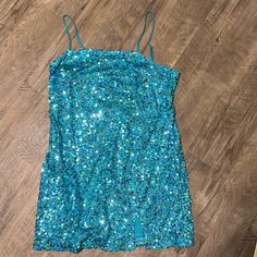 Blue Sequins Fits Like Large (Adjustable Straps And Back) Never Worn No Tags Blue Sequin Beach Dress, Blue Sequined Beach Dress, Sleeveless Light Blue Mini Dress With Sequins, Blue Fitted Mini Sequin Dress, Blue Fitted Sequin Mini Dress, Blue Sleeveless Y2k Dress, Light Blue Sleeveless Sequin Mini Dress, Random Aesthetic, Aesthetic Board