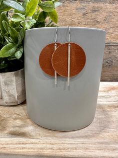 Beautiful neutral brown leather earrings with a silver bar. Earrings measure 2.75 inches long. Hooks are hypoallergenic stainless steel. These leathers are also available as precuts! https://www.etsy.com/listing/1217751463 Looking for the gold bar? https://www.etsy.com/listing/1123450880 Thank you for your business! W&E Farms Minimalist Nickel-free Brown Earrings, Minimalist Brown Nickel-free Earrings, Minimalist Nickel-free Brown Jewelry, Minimalist Brown Nickel-free Jewelry, Nickel-free Brown Earrings For Everyday, Everyday Brown Nickel-free Earrings, Lingot D'or, Silver Bar Earrings, Saddle Brown