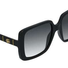 GUCCI GG0632S 001This square Gucci sunglass comes in a black frame with grey gradient lenses.About Gucci:Gucci, established in Florence in 1921, has firmly established itself as a leading luxury fashion brand on a global scale. With a history spanning nearly a century, Gucci continually pushes the boundaries of luxury fashion, propelled by its contemporary vision. This unique perspective has catapulted the brand into the ranks of the most influential fashion houses in the world, celebrated for i Double G Logo, Gucci Brand, G Logo, Gucci Eyewear, Grey Gradient, Luxury Eyewear, Prescription Eyewear, Gucci Sunglasses, Sunglass Lenses