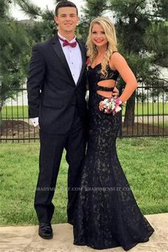 Fashion Black Two Piece Prom Men Suit | Bradymensuit Black Prom Dress Lace, Best Wedding Suits For Groom, Prom Men, Best Wedding Suits, Best Suits For Men, Prom Dress Mermaid, Mermaid Gown Prom, Evening Dress Long, Wedding Suits Groom