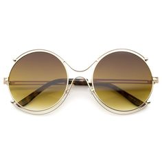 Women's Fashion Wire Rimmed Temple Cutout Round Oversized Sunglasses 58mm  #frame #sunglass #sunglasses #oversized #summer #mirrored #clear #sunglassla #cateye #purple Horn Rimmed Glasses, Sunglasses Women Oversized, Cheap Sunglasses, Round Frames, Oversized Sunglasses, 70s Inspired, English Style, Sunglasses Online, Fashion Sunglasses