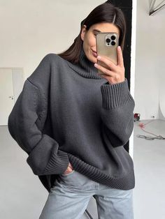 Turtleneck Jumper, Oversized Turtleneck Sweater, Oversized Turtleneck, Turtle Neck Jumper, Grey Turtleneck, Oversized Jumper, Knit Turtleneck, Womens Turtleneck, Knit Turtleneck Sweater