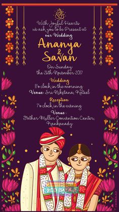 This creative Mangalore Wedding invitation features the illustration of a beautiful couple dressed in traditional Mangalore wedding attire and their expressions convey oneness. Explore More Invitation at www.scdbalaji.com/?utm_content=buffer6a940&utm_medium=social&utm_source=pinterest.com&utm_campaign=buffer . #SCDBalaji #Mangalore #Invitation #IndianIllustrator #IndianIllustration #IndianInvitation #einvite #einvitation #IndianWeddingCard #MangaloreWedding #WeddingInspiration #WedMeGood #Coimb… Traditional Indian Wedding Invitations, Creative Wedding Invitations Design, Quirky Wedding Invitations, Indian Wedding Invitation Card Design, Illustrated Wedding Invitations