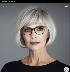 Gorgeous Gray Hair, Grey Hair Inspiration, Chin Length Bob, Bob Haircut For Fine Hair, Cute Cuts, Short Styles, Short Hair Styles Easy, Grey Hair, Short Hair Cuts For Women