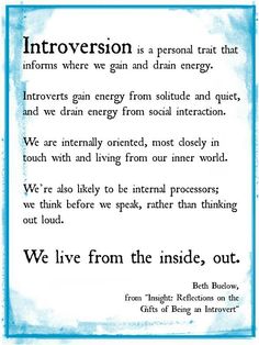 ~ :) The gift of bring an introvert. Personality Types Chart, Isfj Personality, Mbti Istj, Intj And Infj, Being An Introvert, Infp Infj, Infj Personality Type