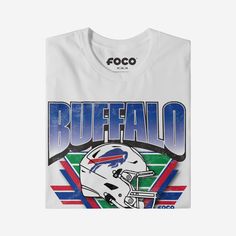 Fandom like yours is timeless. Make sure you’ve got the outfit to prove it. With an old-school style and a team-focused design that will go perfect with the rest of your fit, this Buffalo Bills Triangle Vintage T-Shirt is up for the task. Because vintage vibes are SO in right now. This top features a design that showcases your all-important team colors and a bold team logo display across the chest, meaning this tshirt will prove your unmatched dedication to the Buffalo Bills when you’re at the g Buffalo Bills Shirt, Bills Shirts, Logo Display, School Style, The Buffalo, Buffalo Bills, The Outfit, Prove It, School Fashion