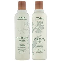 Aveda Rosemary Mint Shampoo and Conditioner (250ml) deliver a refreshing and revitalizing hair care experience. Infused with the invigorating scents of rosemary and mint, this dynamic duo gently cleanses and nourishes your hair while energizing your scalp. The shampoo effectively removes impurities, while the conditioner provides essential moisture and softness, leaving your hair shiny and full of life. Perfect for all hair types, this set transforms your daily routine into a refreshing escape. Mint Shampoo And Conditioner, Aveda Rosemary Mint, Rosemary Mint Shampoo, Mint Shampoo, Rosemary Mint, Dynamic Duo, Shiny Hair, Hair Types, Shampoo And Conditioner