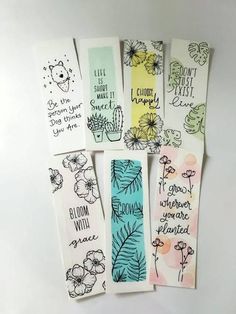 Bookmark Painting Ideas With Quotes, Easy Bookmark Drawings, Book Mark Painting Ideas Easy, Easy Painted Bookmarks, Easy Book Mark Ideas Aesthetic, Easy Book Marks Ideas, Bookmark Watercolor Painting, Book Mark Ideas Creative Aesthetic Cute, Book Mark Ideas Drawing