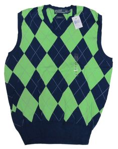 Classic Green Vest For Winter, Classic Green Winter Vest, Golf Sweater, Golf Vest, Shopping Clothes, Cardigan Sweater Vest, Ralph Lauren Mens, Navy Green, V Neck Cardigan