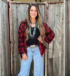 Upgrade your wardrobe with our Western Red Flannel Top. Made from comfortable and durable material, this top is perfect for the upcoming season. Get ready for cozy vibes and stylish looks with this must-have flannel top. Please note on the sizes  S = S/M M = M/L L = L/XL Red Relaxed Fit Flannel Shirt, Red Flannel Top For Fall, Fall Plaid Flannel Tops, Red Casual Flannel Shirt For Fall, Red And Black Plaid Shirt Outfit, Black Plaid Shirt Outfit, Plaid Shirt Outfit, Plaid Shirt Outfits, Red Flannel Shirt