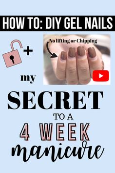 Diy No Chip Nails At Home, Gel Manicure At Home Diy, Gel Nail Tips Diy, How To Do A Gel Manicure At Home, Gel Nail Hacks At Home, At Home Gel Manicure Tips, How To Keep Gel Nails From Peeling, Gel Nail Hacks