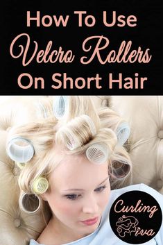 Using Rollers On Short Hair, Using Curlers On Short Hair, Velcro Curlers Short Hair, Curlers On Short Hair, How To Volumize Short Hair, Using Velcro Rollers For Volume, Volume For Short Hair, How To Use Rollers For Volume, How To Use Velcro Rollers On Short Hair