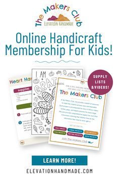 the maker's club online handicraft for kids with instructions and videos