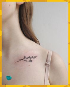 a woman with a tattoo on her chest