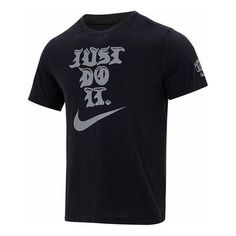 Nike Dri-Fit Graphic Fitness T-Shirt 'Black' FJ2402-010 Nike Drifit Shirts, Nike T, Nike Tshirt, Fashion Performance, Workout Tshirts, Stylish Sneakers, Nike Dri Fit, Perfect Pair, Dri Fit