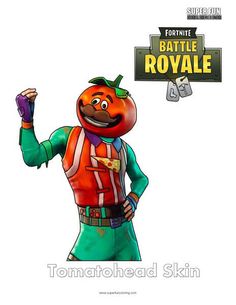 a cartoon character holding up a sign that says battle royale