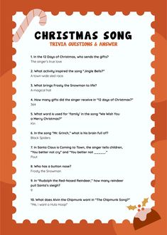 the christmas song worksheet for kids to practice their language and read alouds