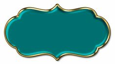 a green and gold plate with an ornate border