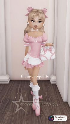 Roblox Coquette, Top Model Dress, Fashionable Aesthetic, Outfit Coquette, Coquette Dress, Dresses Dinner, Outfits Roblox, Coquette Outfit, Coquette Fashion