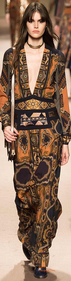 #MFW Etro Fall 2015 RTW ♔THD♔ Boho Fall, 2015 Fashion, Fall 2015, Runway Fashion, Editorial Fashion, Boho Chic, Boho Fashion, Milan, Fashion Show