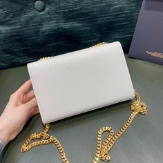 Size: 20cm*12.5cm*5cm It comes with Dust box, Care manual, Tag, and Paper bag. Ysl Kate, Luxury Clutch, Luxury Bag, Vuitton Bag, White Bag, Ring Bracelet, Small Bags, Ysl Bag, Evening Bags