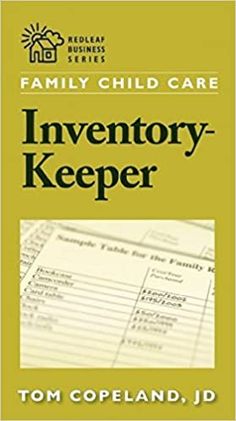 the book cover for family child care inventory keeper