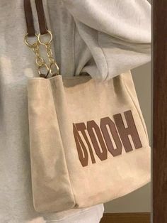 Welcome To Dodobye Store! Dodobye College students attend class one shoulder canvas bag large bag female large capacity 2024 new summer high-level sense commuter tote bag Creative Tote Bag, Stylish School Bags, My Style Bags, Diy Bag Designs, Casual Outfit Inspiration, Girly Bags, Favorite Handbags, Diy Tote Bag, Fancy Bags