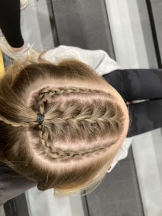 Hair Styles For Adults, Hairstyles For Kids Long Hair, Hair Ideas For Gymnastics Meets, Gymnastic Hairstyles, Gymnastic Hairstyles For Kids, Hairstyles For A Gymnastics Meet, Gymnastics Hair Styles For Meets, Lax Hairstyles, Easy Softball Hairstyles