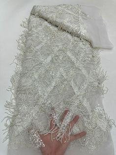 Pearl Tile, Tulle Material, Net Lace, Luxury Fabric, Beaded Fringe, Women Dress, Luxury Fabrics, Lace Fabric, New Design