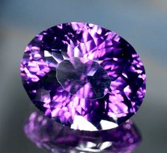 Amethyst, 14.75Ct, Laser Cut, Deep Purple Colour, Top Stone! Amethyst Healing, Deep Purple Color, Purple Colour, Pale Colors, Amethyst Gem, Amethyst Color, Green Quartz, Purple Hues, Amethyst Stone