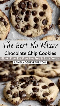 the best no mixer chocolate chip cookies