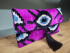 Pink Clutch Bag, Silk Purse, Pink Clutch, Bags Handmade, Black And Pink, Hand Bags, Small Bag, Clutch Handbag, Magnetic Closure