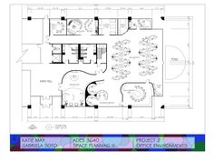 the floor plan for an office building