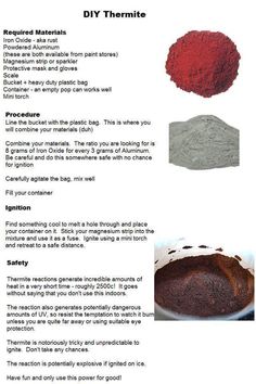 the instructions for how to make diy dyes in different colors and sizes, including red