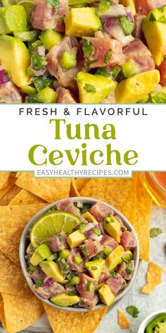 this fresh and flavorful tuna ceviche is the perfect appetizer for any party