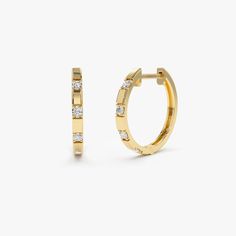 Diamond Earrings / 14k Gold Diamond Hoop Earrings / Dainty Minimal Diamond Hoop Earring Gift For Her Ferko's Fine Jewelry Features * Gold Kt: 14K Gold  * Available Gold Color: Rose Gold, Yellow Gold, White Gold * 12.5 MM Inner Diameter * Round Diamond: 8 Pcs 1.5MM * Total CTW: 0.12 CTW  * Diamond Color-Clarity: G Color Si Clarity * Ready to ship in 1-2 Business days * SOLD AS A PAIR ▶ See more of our Diamond Earrings - http://etsy.me/2lyqVBP ▶ See our storefront here - http://etsy.me/2lUcVnH  ▶ All store sections here * Diamond Rings - http://etsy.me/2lwKUl8 * Diamond Earrings - http://etsy.me/2lyqVBP * Diamond Necklace - http://etsy.me/2mqa6O1 * Diamond Bracelets - http://etsy.me/2mVrAB5 * Diamond Wedding Rings - https://etsy.me/3YbpVq2 * Gold Wedding Band - https://etsy.me/3X3uf9F * Gold Modern Huggie Diamond Earrings For Anniversary, Modern Small Hoop Jewelry With Prong Setting, Modern Prong-set Huggie Hoop Earrings, Modern Tarnish Resistant Diamond Earrings For Anniversary, Modern Gold Huggie Diamond Earrings, Hoop Earrings With Halo Design, Modern Tarnish-resistant Diamond Earrings For Anniversary, Gift Hoop Earrings With Halo Design And Round Cut, Modern Small Hoop Diamond Earrings For Anniversary