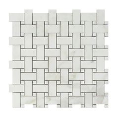 a white marble mosaic tile pattern